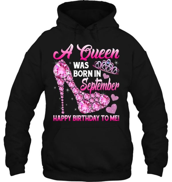 Funny High Heel A Queen Was Born In September Happy Birthday