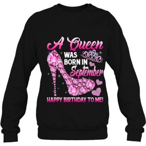 Funny High Heel A Queen Was Born In September Happy Birthday 4