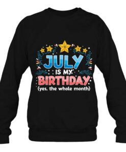 Funny July Is My Birthday Yes The Whole Month Birthday 4