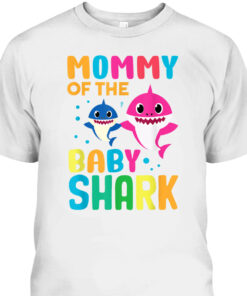 Funny Mother's Day T-Shirt Mommy Of The Baby Shark 1 Funny Mothers Day T Shirt Mommy Of The Baby Shark 2