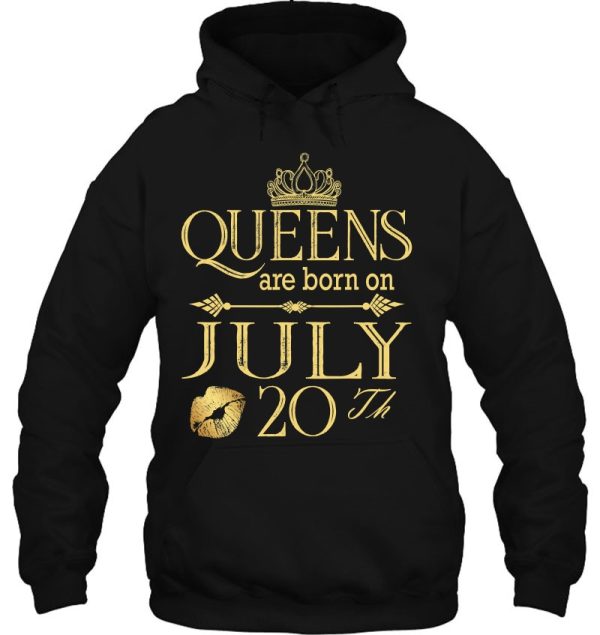 Funny Queens Are Born On July 20Th Birthday Women Girl Kids