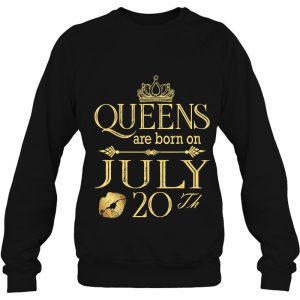 Funny Queens Are Born On July 20Th Birthday Women Girl Kids 4