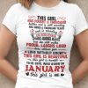 Girl Has Fought A Thousand Battles January Birthday Shirt
