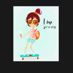 Girl I love summer shirt