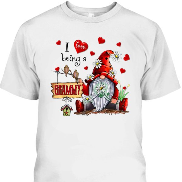 Gnome Mother’s Day T-Shirt I Love Being A Grammy Gift For Older Mom