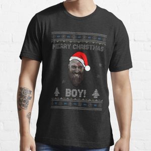 God Of War Kratos Merry Christmas Boy! T-Shirt