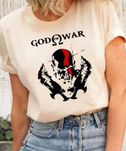 God Of War Ragnark Kratos With Blades Of Chaos T Shirt 1