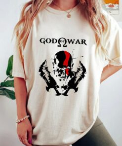 God Of War Ragnark Kratos With Blades Of Chaos T Shirt 2