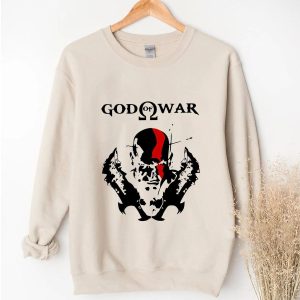 God Of War Ragnark Kratos With Blades Of Chaos T Shirt 3