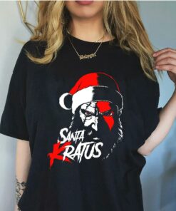 God Of War Ragnark Santa Kratus T Shirt 1
