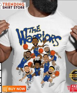 Golden State Warriors Cartoon T-Shirt 2 Golden State Warriors Cartoon T Shirt 3