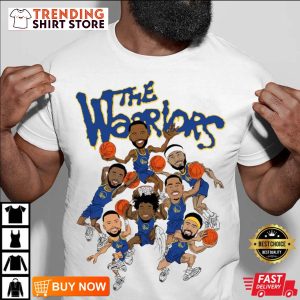 Golden State Warriors Cartoon T Shirt 3