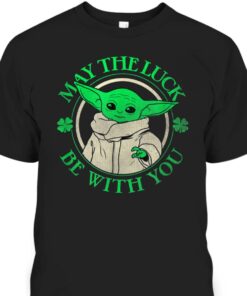 Grogu Star Wars St Patricks Day May The Luck Be With You T Shirt 1