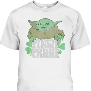 Grogu Star Wars St Patrick’s Day T-Shirt Pinch Proof