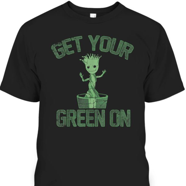 Groot Marvel St Patrick’s Day Get Your Green On T-Shirt