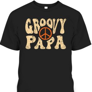 Groovy Papa Father’s Day T-Shirt Best Gift For Stepdad