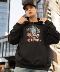 Halloween Pennywise I Hate People Vintage T Shirt 1