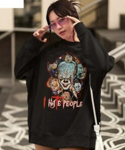 Halloween Pennywise I Hate People Vintage T-Shirt 1 Halloween Pennywise I Hate People Vintage T Shirt 2