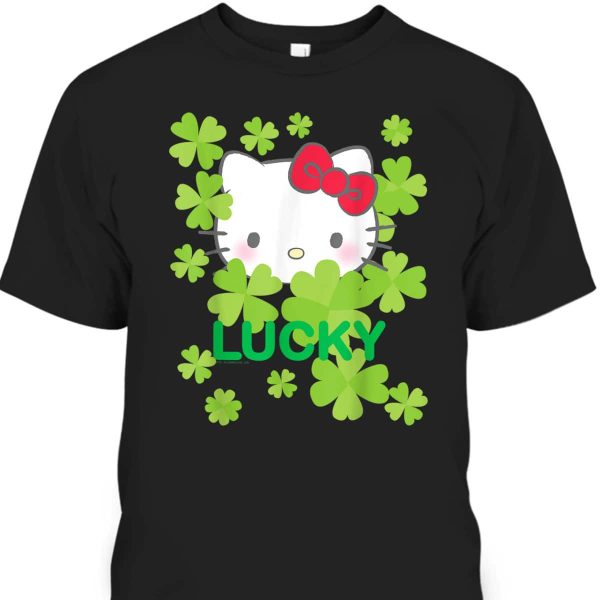 Hello Kitty Lucky Clover St Patrick’s Day T-Shirt