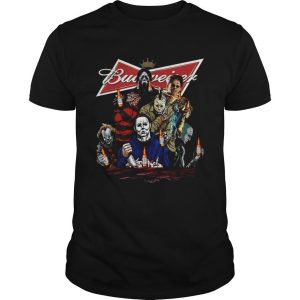 Horror Movie Characters Budweiser T-Shirt