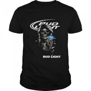 Horror Skull And Bud Light Beer T-Shirt