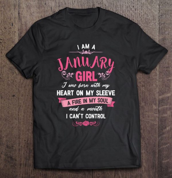 I Am A January Girl Womens Birthday Gifts Hoody