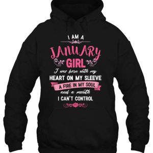 I Am A January Girl Womens Birthday Gifts Hoody 3