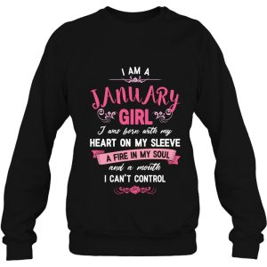 I Am A January Girl Womens Birthday Gifts Hoody 4