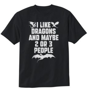 I Like Dragons and Maybe 2 or 3 People T-Shirt