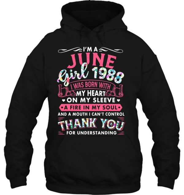 I’m June Girl 1988 Funny 35Th Birthday Gift 35 Years