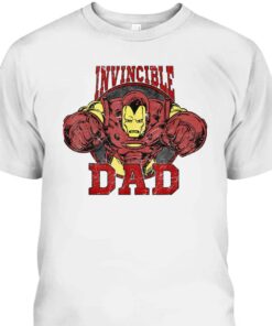 Iron Man Fathers Day T Shirt Invincible Dad Gift For Marvel Fans 2