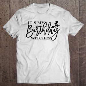 It’s My Birthday Witches Halloween Birthday Raglan Baseball