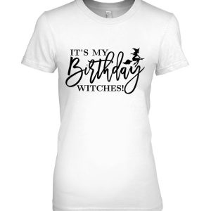 It’s My Birthday Witches Halloween Birthday Raglan Baseball