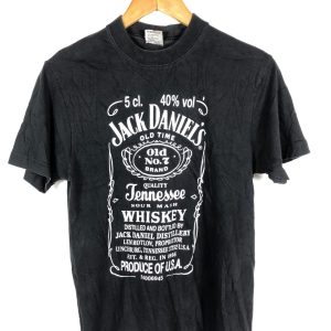 Jack Daniels Whiskey T-Shirt Old Time Quality Tennessee Sour Mash