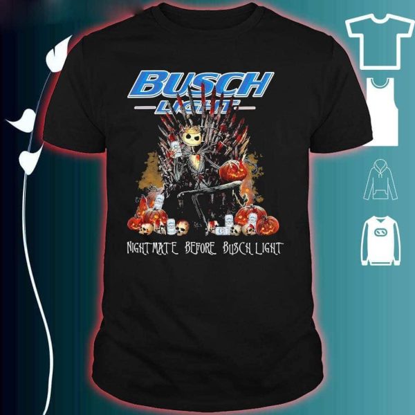 Jack Skellington The Nightmare Before Busch Light T-Shirt