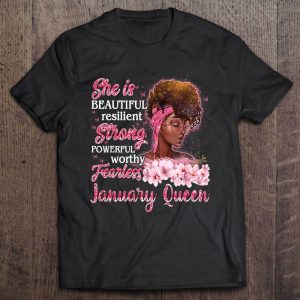 January Queen Womens Black Happy Birthday To Me Funny Gifts