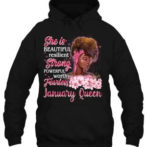 January Queen Womens Black Happy Birthday To Me Funny Gifts 3