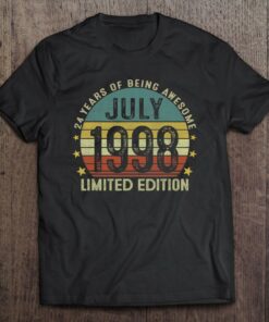 July 1998 24 Years Old Gift For Men Vintage 24Th Birthday 1