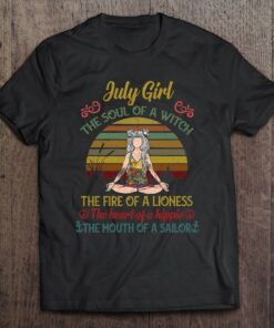 July Girl The Soul Of A Witch Vintage July Birthday Gift 1