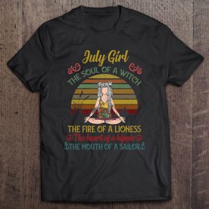 July Girl The Soul Of A Witch Vintage July Birthday Gift