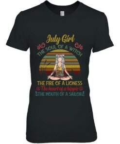 July Girl The Soul Of A Witch Vintage July Birthday Gift 2