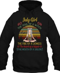 July Girl The Soul Of A Witch Vintage July Birthday Gift 3