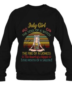 July Girl The Soul Of A Witch Vintage July Birthday Gift 4