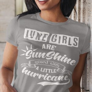 June Girls Are Sunshine Mixed With A Little Hurricane Shirt