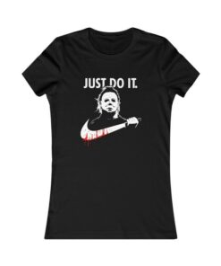 Just Do It Michael Myers Knife Nike Logo Halloween Series T Shirt 1
