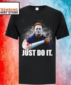 Just Do It Michael Myers Parody Nike Logo T Shirt 1