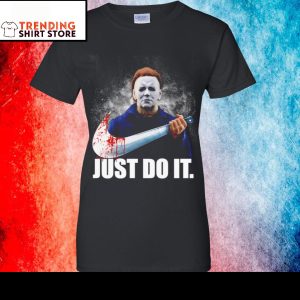 Just Do It Michael Myers Parody Nike Logo T-Shirt