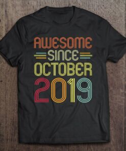 Kids 3Rd Birthday Gifts Awesome Since October 2019 3 Years Old 1