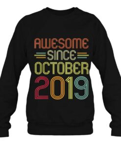 Kids 3Rd Birthday Gifts Awesome Since October 2019 3 Years Old 3 Kids 3Rd Birthday Gifts Awesome Since October 2019 3 Years Old 4