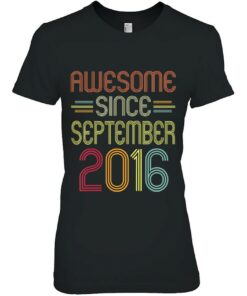 Kids 6Th Birthday Gifts Awesome Since September 2016 6 Years Old 2